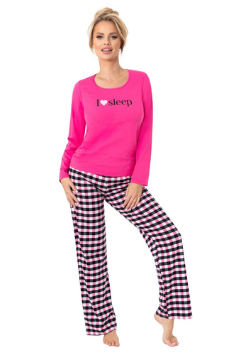 Жіноча піжама Donna Sleep Long  – бавовняна, рожевий