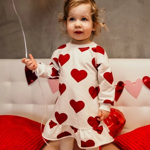 Дитяча сукня з воланом  Love Eevi - білий