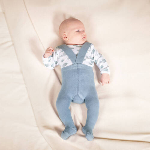 Бамбукові колготки на підтяжках 141606 Nicol - морська хвиля