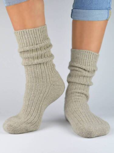 Шкарпетки жіночі SW001 Noviti, - бежевий меланж