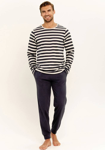Піжама чоловіча 3310 3311 Brace Taro, - темно-синій/смужки