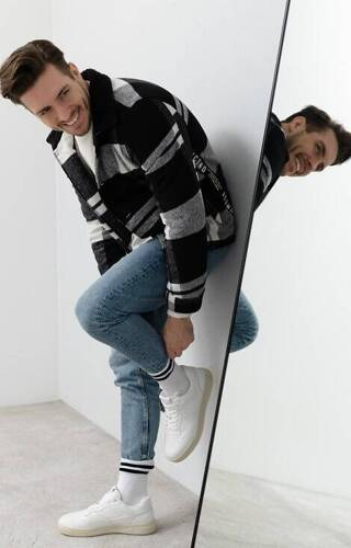 Шкарпетки чоловічі  art.057 Paski Steven, -337 білий