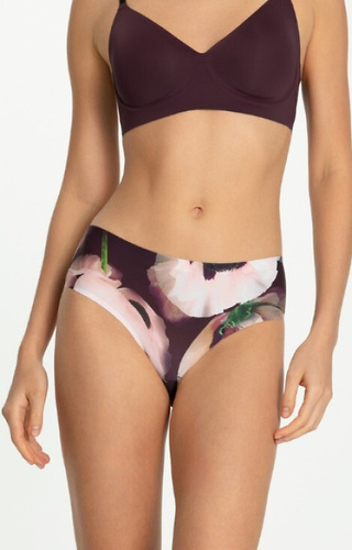 Жіночі трусики Julimex Velvet Bloom Simple Classic – безшовні, квітковий візерунок