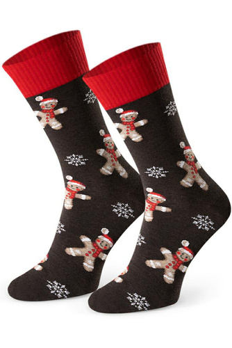 Steven Art.136 – чоловічі новорічні шкарпетки, кольорові візерунки, бавовняні - 170