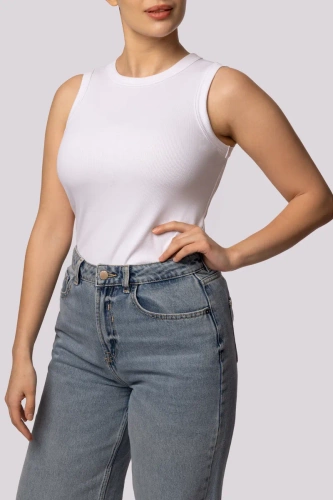 Жіноча майка Tank top ribben Mona,- білий
