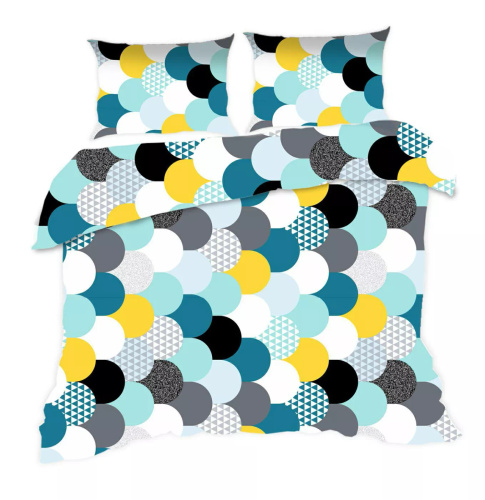 Комплект бавовняної постільної білизни Classic E24 537N Karo