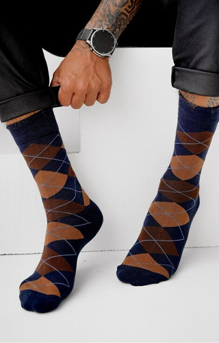 Чоловічі шкарпетки Avangard 0125-093 Romby Milena