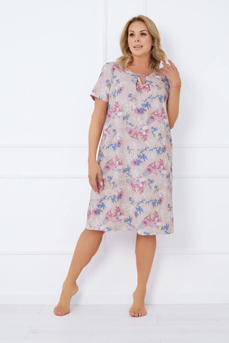 Нічна сорочка жіноча Inger короткий рукав Italian Fashion, - темно-синій