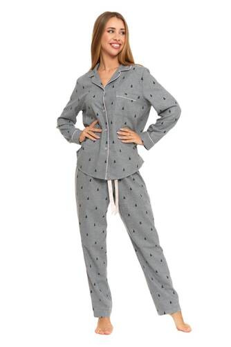 Піжама жіноча з довгим рукавом PDD6000-001, PDD6500-001 Moraj - сірий
