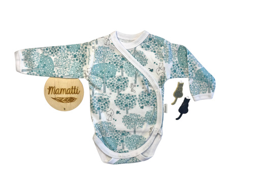 Боді на запах з довгим рукавом для дівчинки Mamatti BD15126 – 100% бавовна, зручне та ніжне