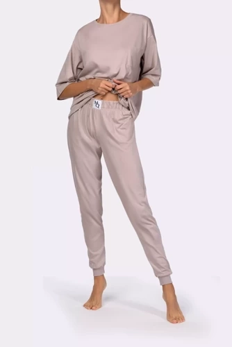 Піжама жіноча Homie shortsleeve Mona, бежевий