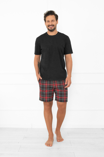 Чоловіча піжама Rusoli Italian Fashion – 100% бавовна, короткий рукав, шорти