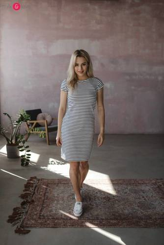 Плаття для грудного годування Milky Dress Milk&Love, - в смужки