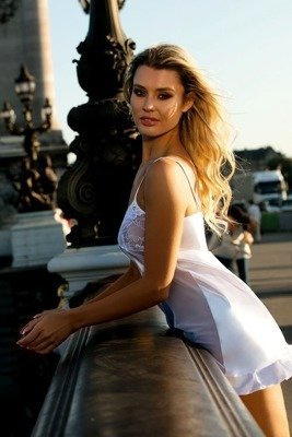 Сатинова нічна сорочка Calla Halka DKaren, - білий