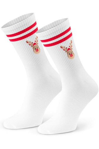 Steven Art.136 – чоловічі новорічні шкарпетки, кольорові візерунки, бавовняні - 151