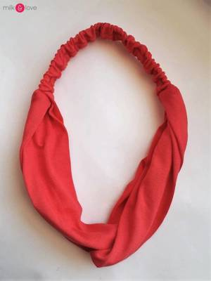 Пов'язка на волосся на резинці Milk&Love, - кораловий