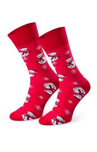 Чоловічі шкарпетки святкові Art.136 Steven - 141 червоний