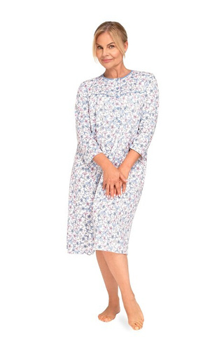 Жіноча нічна сорочка Martel Bogna II 204 – бавовняна, довгий рукав