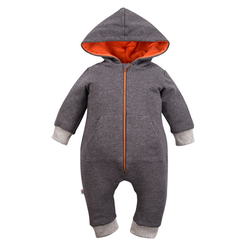 Дитячий чоловічок з капюшоном Hallo Eevi, - сірий