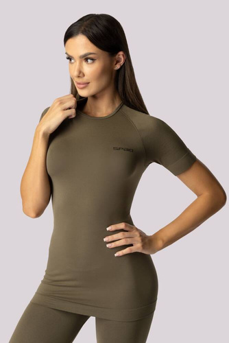 Термоактивна футболка жіноча Alpha Spaio forest green