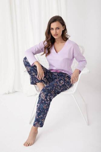 Піжама жіноча 614 Luna, - блакитний