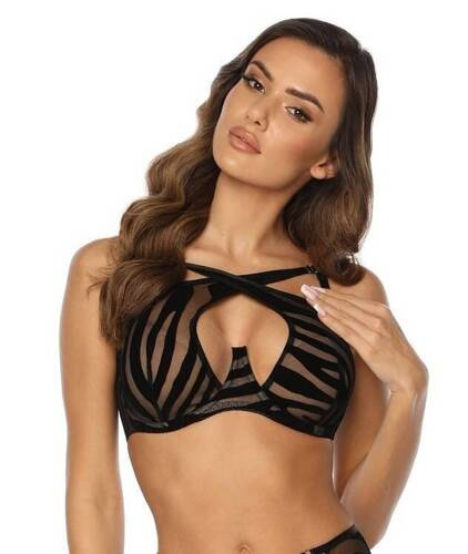Бюстгальтер м'який SC-1087 Unholy Kinga, - чорний