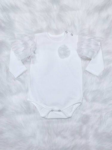 Дитяче боді з довгим рукавом Carmen Bambarillo, - екрю