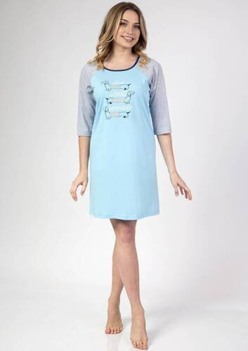 Нічна сорочка жіноча 140 Regina, - блакитний