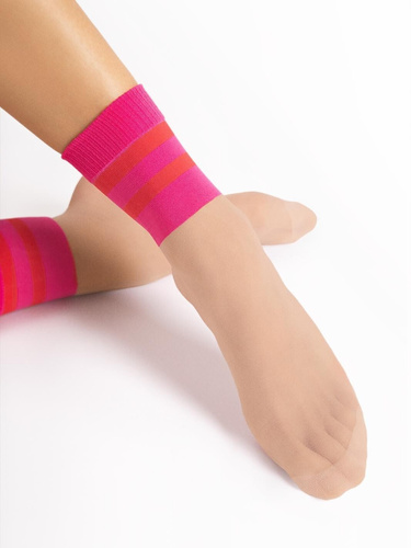 Капронові шкарпетки 20 den  G 1190 Dash Fiore, - pink-light natural