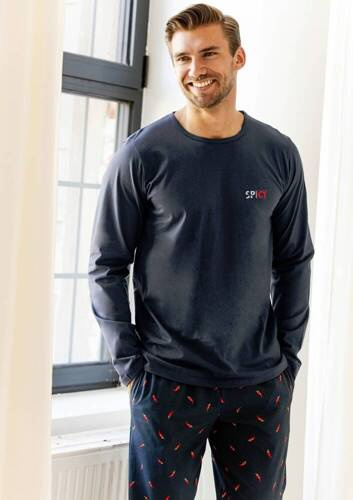 Піжама чоловіча 3312 3313 Eric Taro, - темно-синій