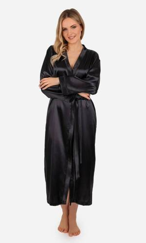 Eunika Халат жіночий довгий ByShelly - чорний