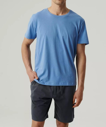 Піжама чоловіча  NMP-379 Atlantic,- світло-блакитний/графітний