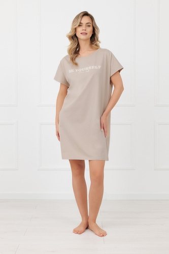 Бавовняна нічна сорочка Rima Italian Fashion короткий рукав