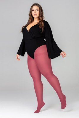 Elizabeth Колготки Queen Size 70 den, garnet – матові, кольорові, великі розміри