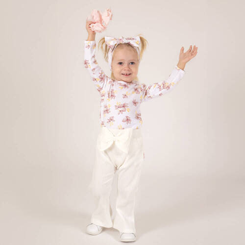 Штанці-кльош для немовлят 193017 "Lea" Nicol - кремовий