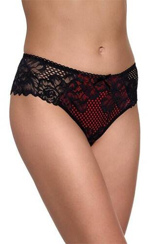 Трусики жіночі 202 Gabidar, - чорний/червоний