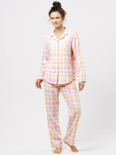 Піжама жіноча LNS 486 Фланель Key, -рожевий