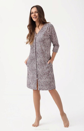 Халат жіночий 390 Luna, - леопардовий