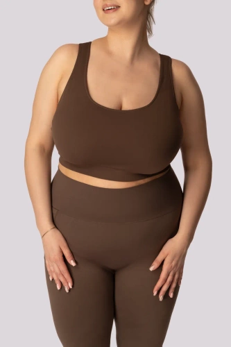 Бюстгальтер-топ спортивний Base Spaio,-caffe