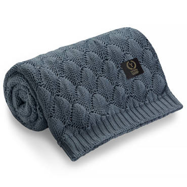 Ажурна ковдра Shells YOSOY - denim