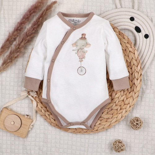 Дитяче боді Nini Circus – кроєне навхрест