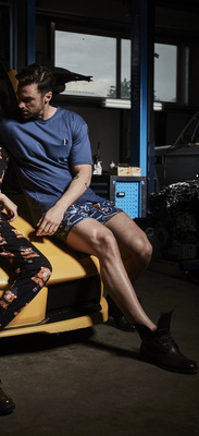 326/191 Barber Чоловічий піжамний комплект Cornette колір Джинс