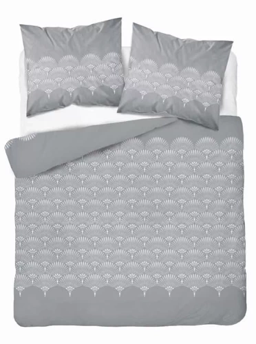 Фланелева постільна білизна 4522 B квіти Detexpol,- білий/рожевий