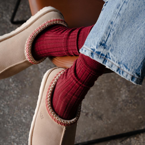 Шерстяні шкарпетки жіночі в рубчик ART.130 Natural Merino WoolSteven-002, - бордовий, вовна мериноса
