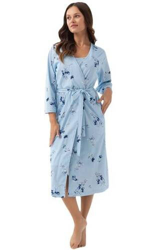 Халат жіночий 376 Luna, - блакитний