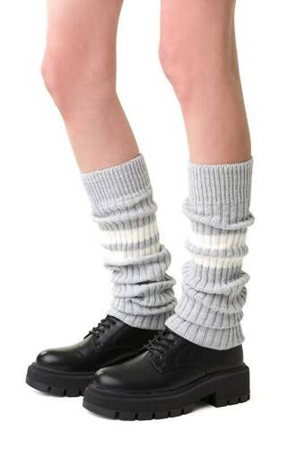 Шерстяні гетри Art.068 Paski Steven - сірий