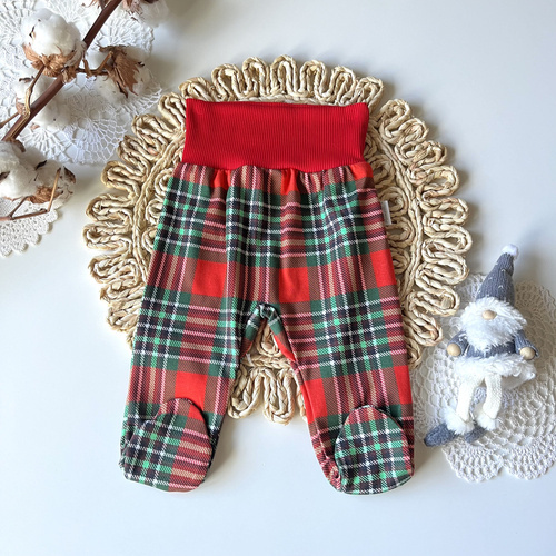 Дитячі повзунки PD06 Merry Christmas  Mamatti - червоний