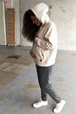 Худі для грудного годування Motherhood Milk&Love oversize, - свіло-бежевий