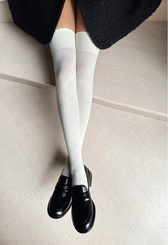 Шкарпетки вище коліна Veneziana Bocaro –panna