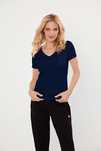 Кофта жіноча  Szyk з коротким рукавом Italian Fashion, -темно-синій